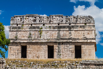 Ball game court in the Mayan archeological site Chichen Itza, Mexico
