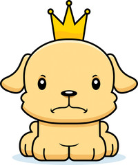 Obraz premium Cartoon Angry Prince Puppy