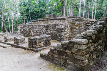Fototapeta na wymiar Ruins of the Mayan city Coba, Mexico