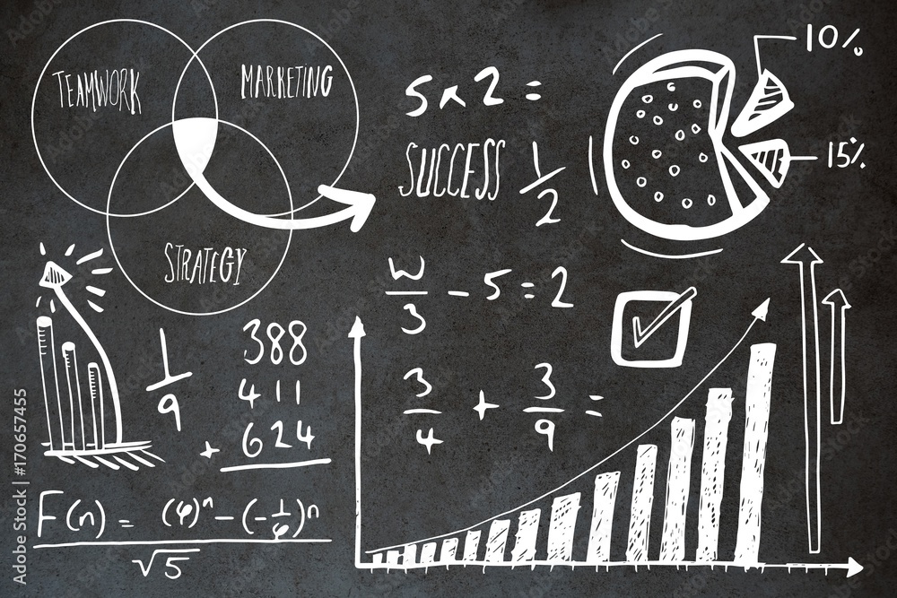 Poster Composite image of graph and formulas with text