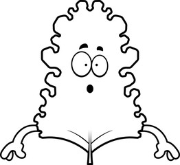 Surprised Cartoon Kale Leaf