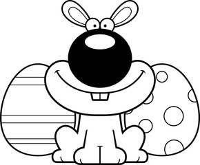 Fototapeta premium Smiling Cartoon Easter Bunny