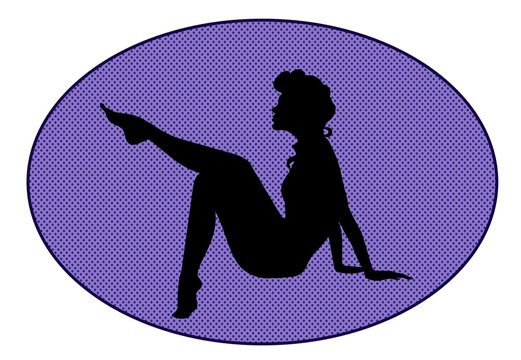 vector beautiful female silhouette waxing her legs