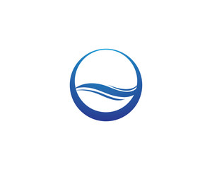 Water wave Logo Template