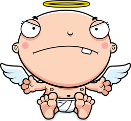 Cartoon Baby Angel Mad