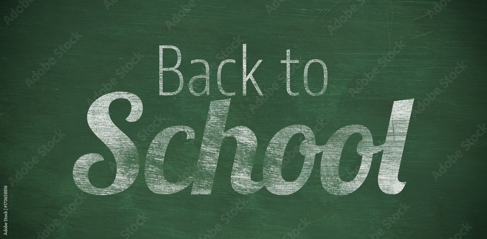 Canvas Prints Composite image of back to school text over white background