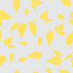 Fototapeta na wymiar Seamless background with autumn leaves
