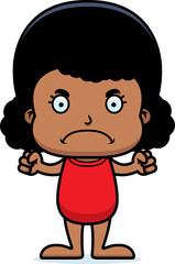 Cartoon Angry Girl Swimsuit