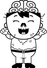 Cartoon Zombie Celebrate