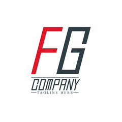 Initial Letter FG Design Logo Template