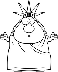 Confused Cartoon Statue of Liberty