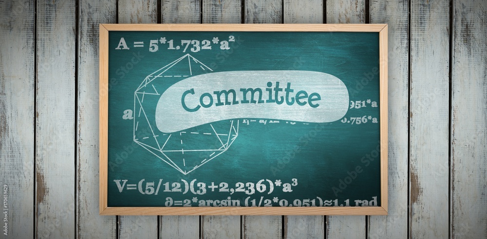 Poster composite image of image of ac chalkboard