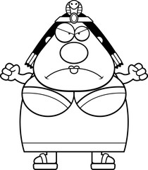 Angry Cartoon Cleopatra