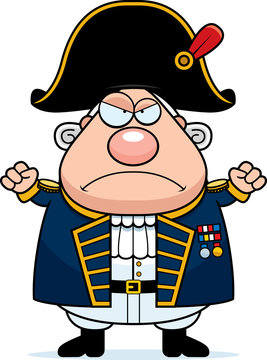 Angry Cartoon British Admiral