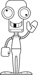 Cartoon Silly Robot