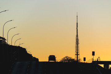 Por do sol em Brasilia