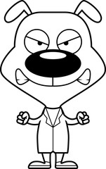 Cartoon Angry Doctor Puppy
