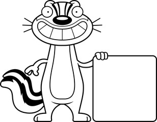 Cartoon Chipmunk Sign