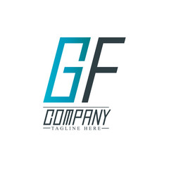 Initial Letter GF Design Logo