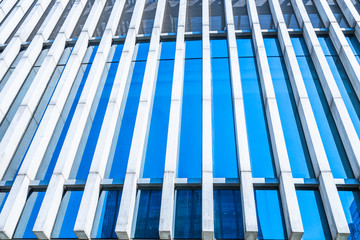 abstract architecture, blue toned image..