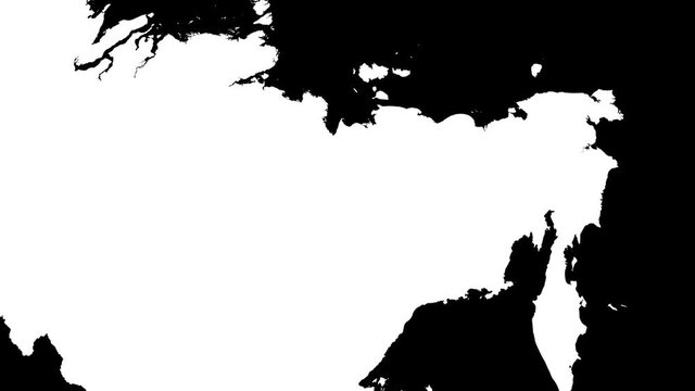 Chukot - Russia, autonomous province extruded. Solids