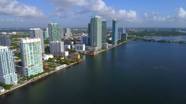 Aerial edgewater Paraiso Bay