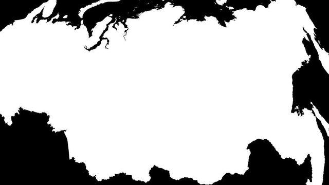 Irkutsk - Russia, region extruded. Bumps shaded