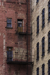 Old Brick Building and Fire Ladder