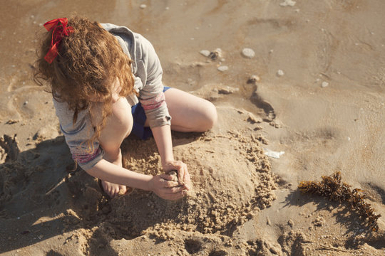 Building a sand castle