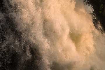 Sunrise at Victoria Falls, Main Falls, Dry Season