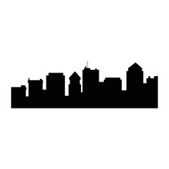 Fototapeta premium cityscape silhouette isolated icon vector illustration design