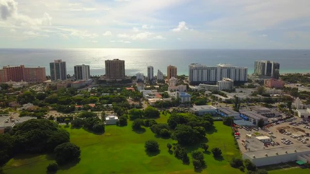 Aerial video Miami Beach 28th Street