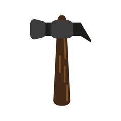 hammer tool icon image vector illustration design 