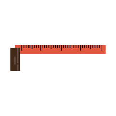 measuring tape tool icon image vector illustration design