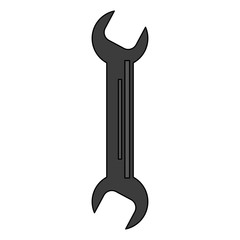 wrench tool icon image vector illustration design 