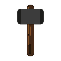 hammer tool icon image vector illustration design 