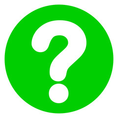 question mark green circle icon