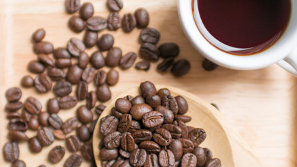 Coffee bean seed raw material for coffee drink