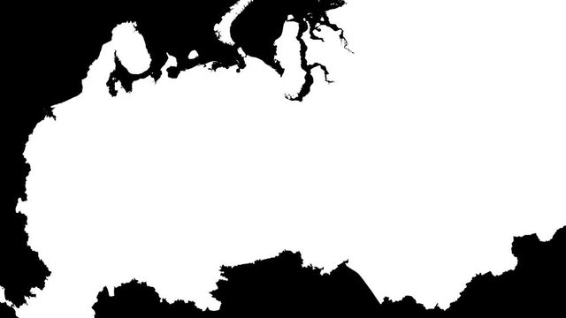 Moskva - Russia, region extruded. Solids