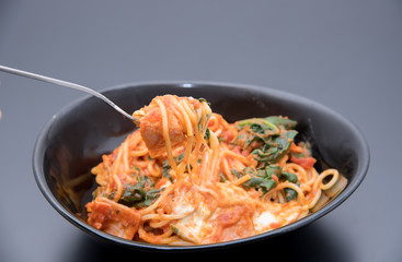 トマト系パスタ