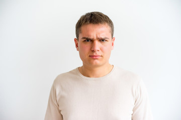 Fototapeta premium Man showing emotions