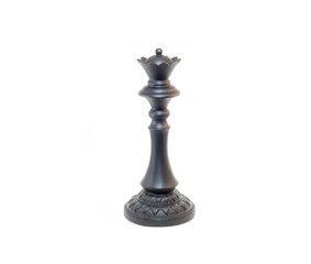 Large Black Queen Chess Piece