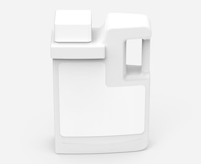 Blank container mockup