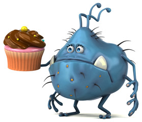 Fun germ - 3D Illustration