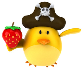 Yellow bird - 3D Illustration