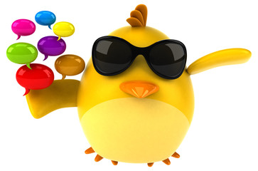 Yellow bird - 3D Illustration