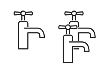 Faucet vector icon.