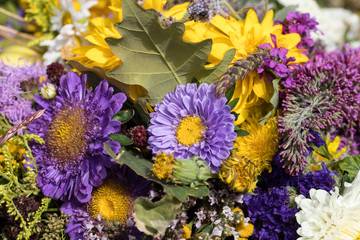 handmade  beautiful bouquets from flowers and herbs