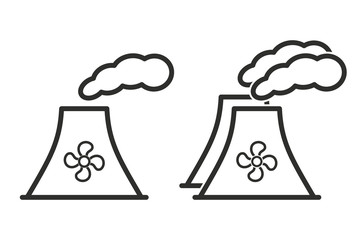 Factory vector icon.