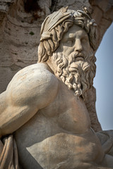 Naklejka premium Fontana dei Quattro Fiumi, Roma - particolare